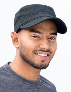 B-BW7018155-Organic Cotton Army Cap Washed 2